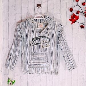 Beach By Exist Women's S Aztec Pullover Hoodie Beach Preppy